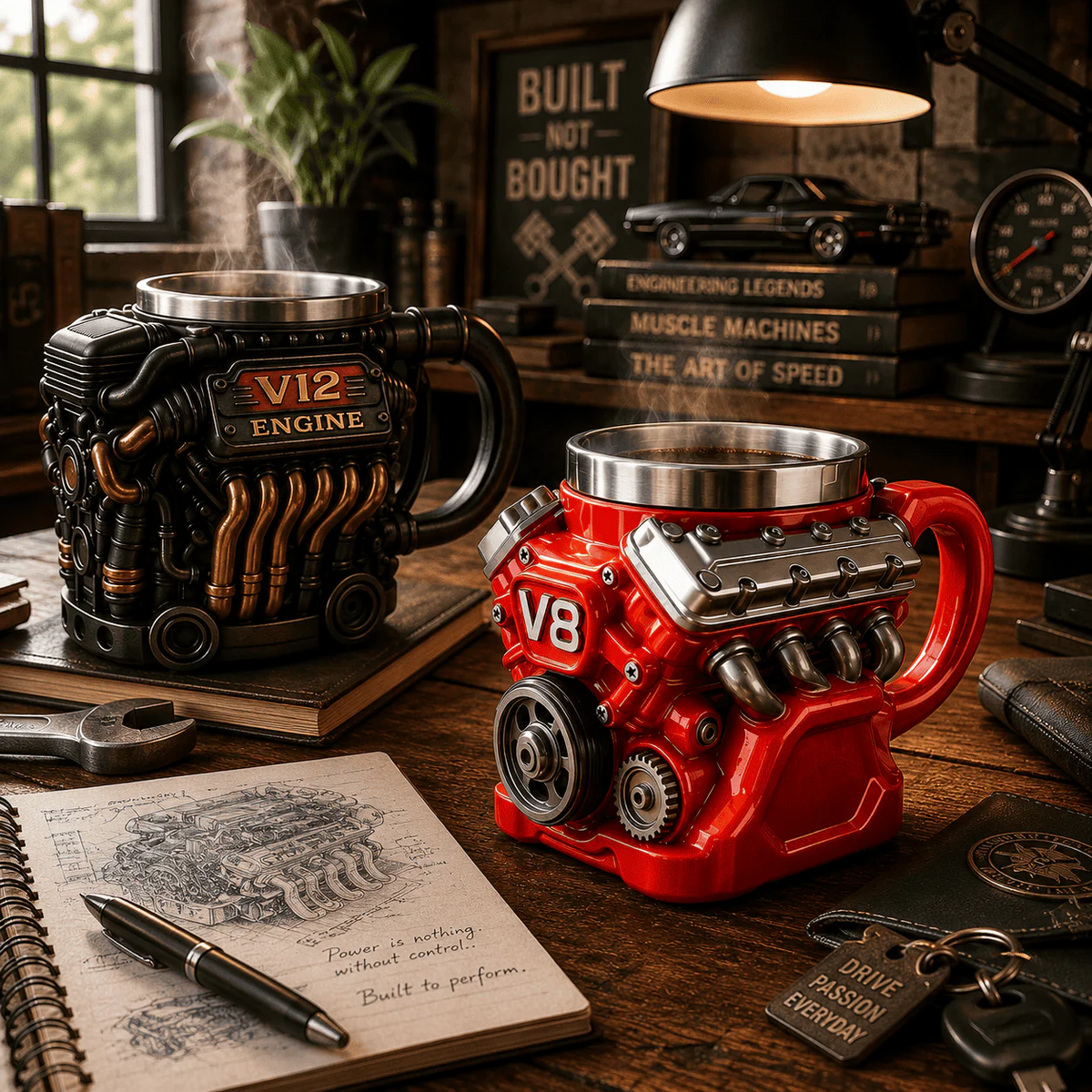 🏎️ PistonBrew™ Engine-Inspired Mug – The Ultimate Coffee Cup for Car Enthusiasts