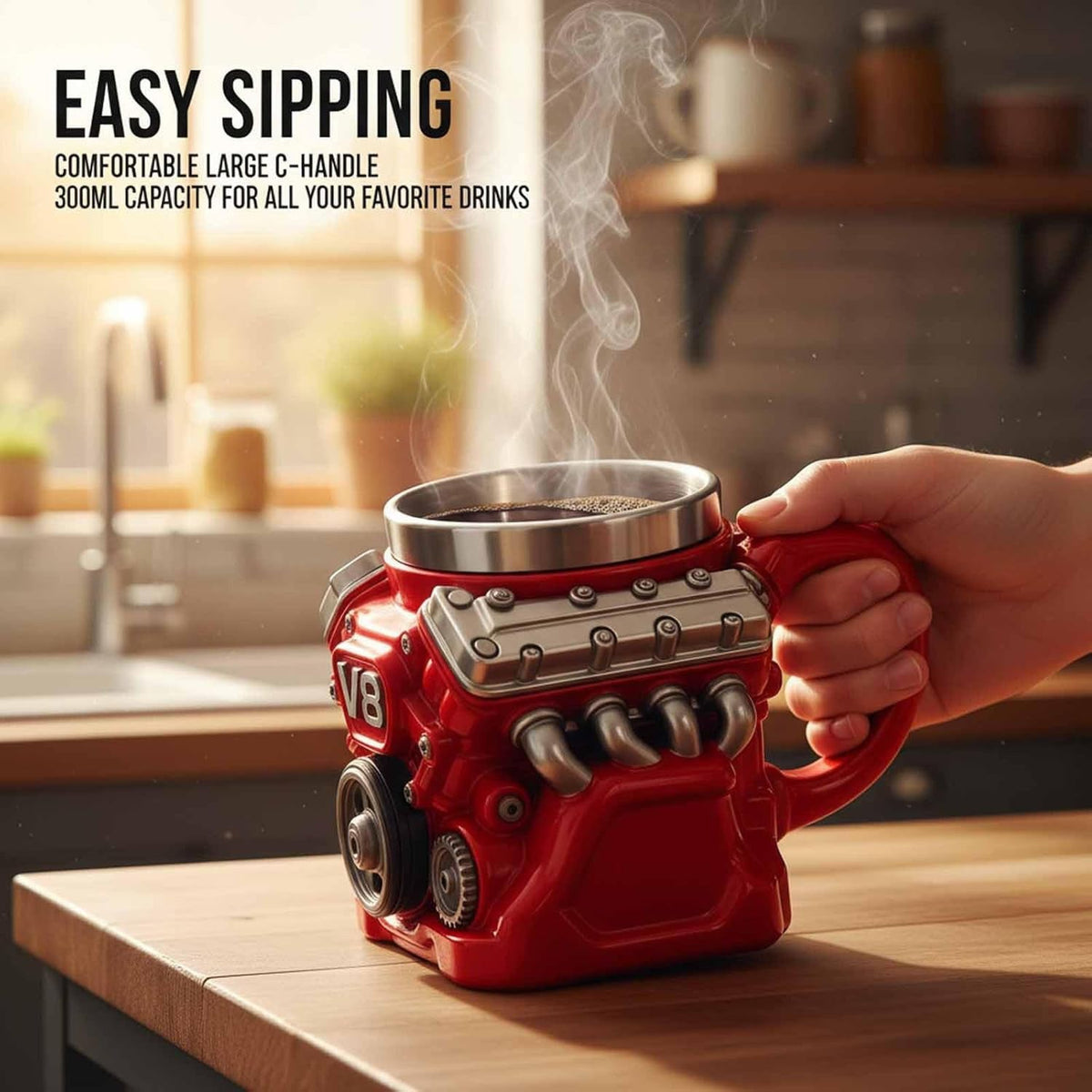 🏎️ PistonBrew™ Engine-Inspired Mug – The Ultimate Coffee Cup for Car Enthusiasts
