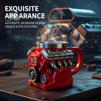 🏎️ PistonBrew™ Engine-Inspired Mug – The Ultimate Coffee Cup for Car Enthusiasts