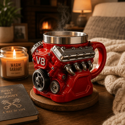 🏎️ PistonBrew™ Engine-Inspired Mug – The Ultimate Coffee Cup for Car Enthusiasts