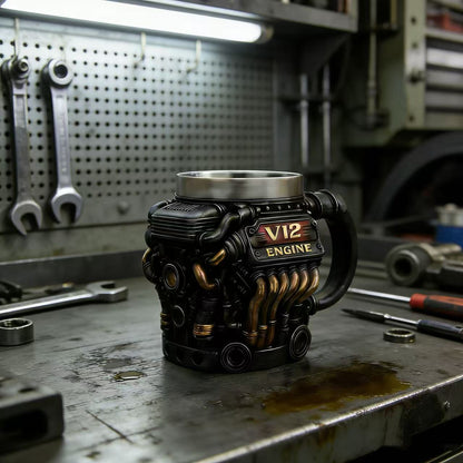 🏎️ PistonBrew™ Engine-Inspired Mug – The Ultimate Coffee Cup for Car Enthusiasts