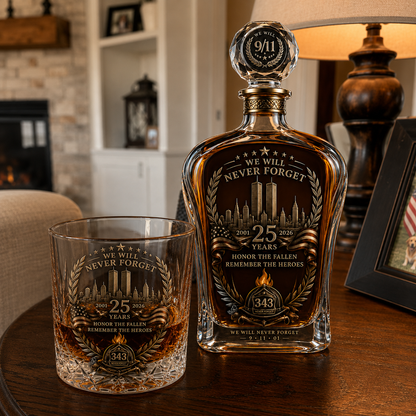 9/11 remembrance memorial decanter product detail