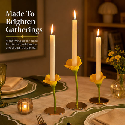🌸 BloomLuxe™ – Enchanted Flower Candle Holder