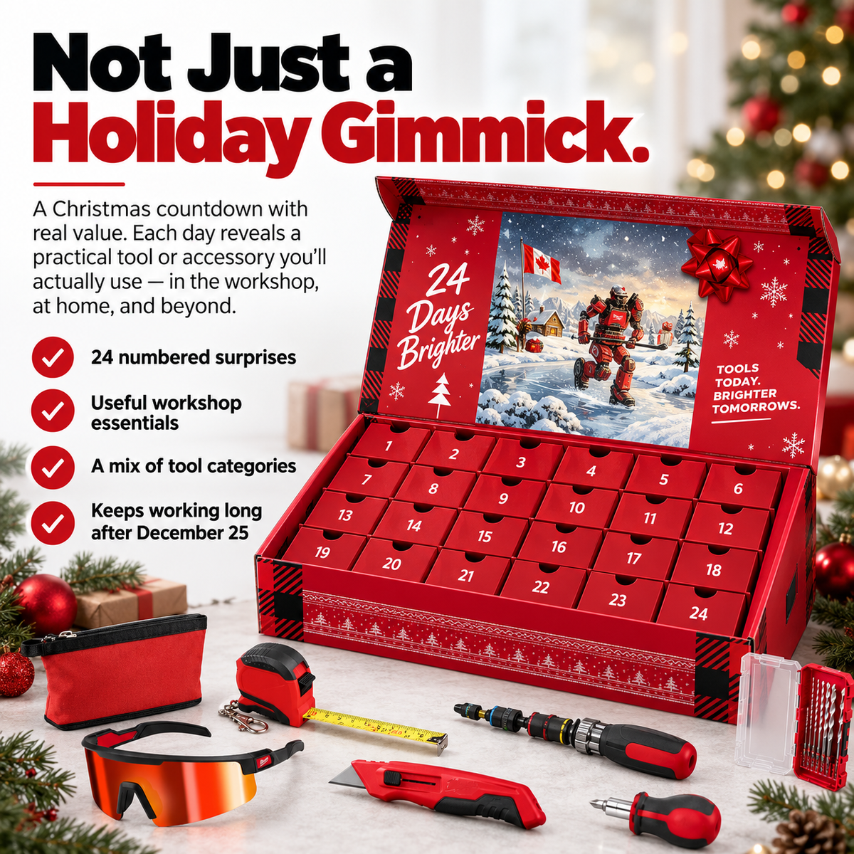 Ultimate Holiday Gift for Tool Lovers – Christmas Gift Set for DIYers, Makers, Handymen & Home Repair Enthusiasts