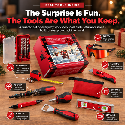 Ultimate Holiday Gift for Tool Lovers – Christmas Gift Set for DIYers, Makers, Handymen & Home Repair Enthusiasts
