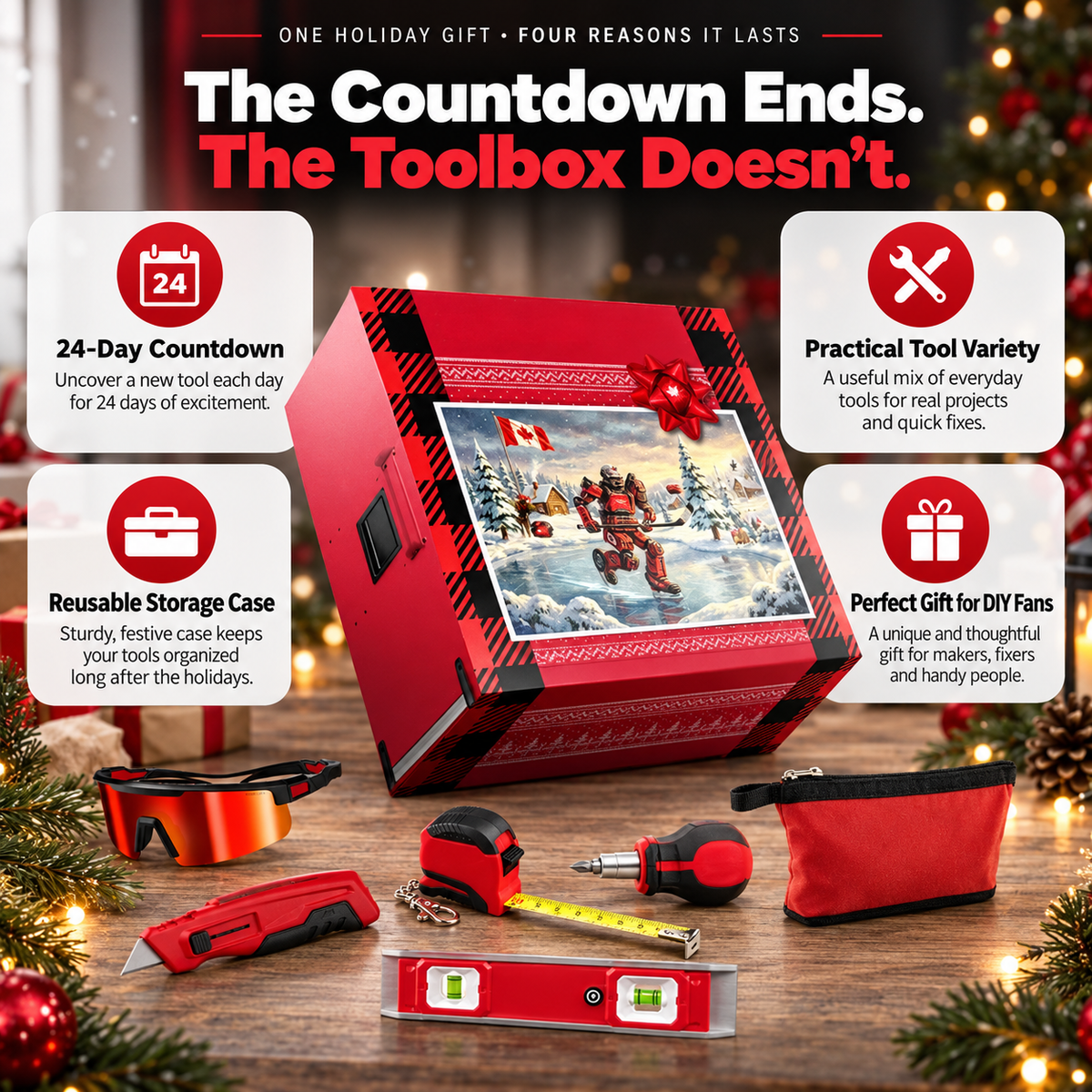 Ultimate Holiday Gift for Tool Lovers – Christmas Gift Set for DIYers, Makers, Handymen & Home Repair Enthusiasts