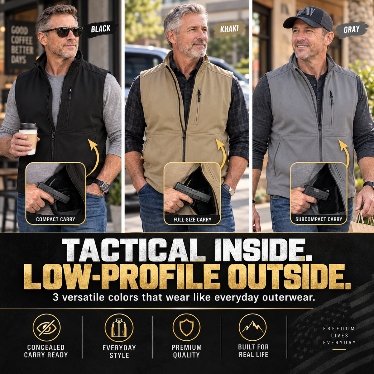 🔥Limited Time-50% OFF🦺 Premium Concealed Carry Vest ✨ Stay Ready & Keep Essentials Close