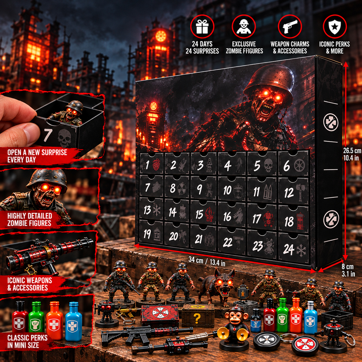 ☠️ Zombie Ops™ 24-Day Advent Calendar – 24 Days of Undead Gaming Surprises