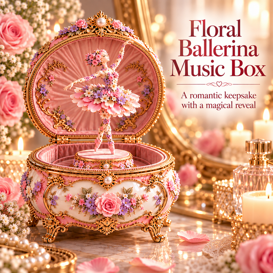 🌸 50% OFF Floral Ballerina Music Box – A Romantic Keepsake With a Magical Butterfly Reveal