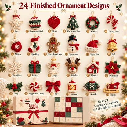 24-day crochet Christmas advent calendar - product image 2