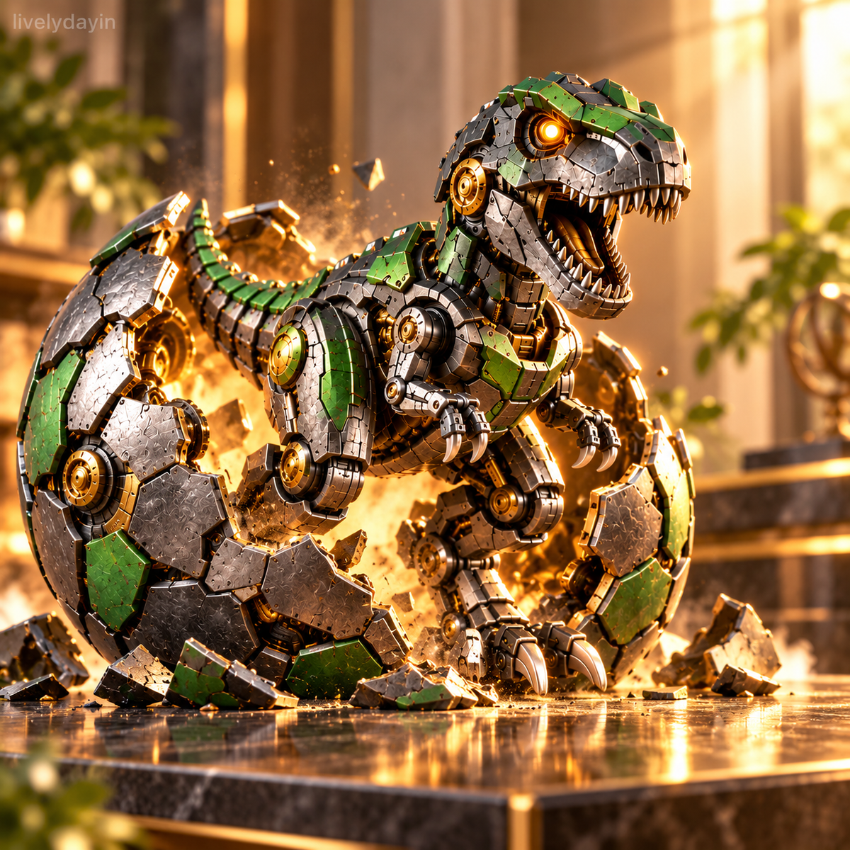 🔥⚙️🦖 Mechanical T-Rex Egg – From Mysterious Egg to Mighty Robotic Dinosaur!