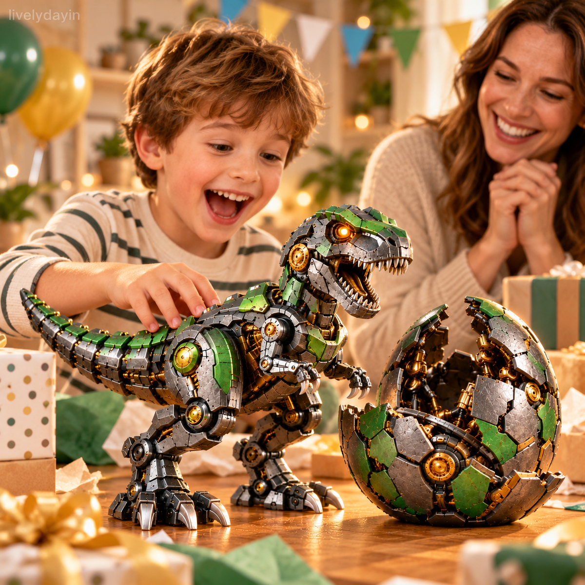 🔥⚙️🦖 Mechanical T-Rex Egg – From Mysterious Egg to Mighty Robotic Dinosaur!
