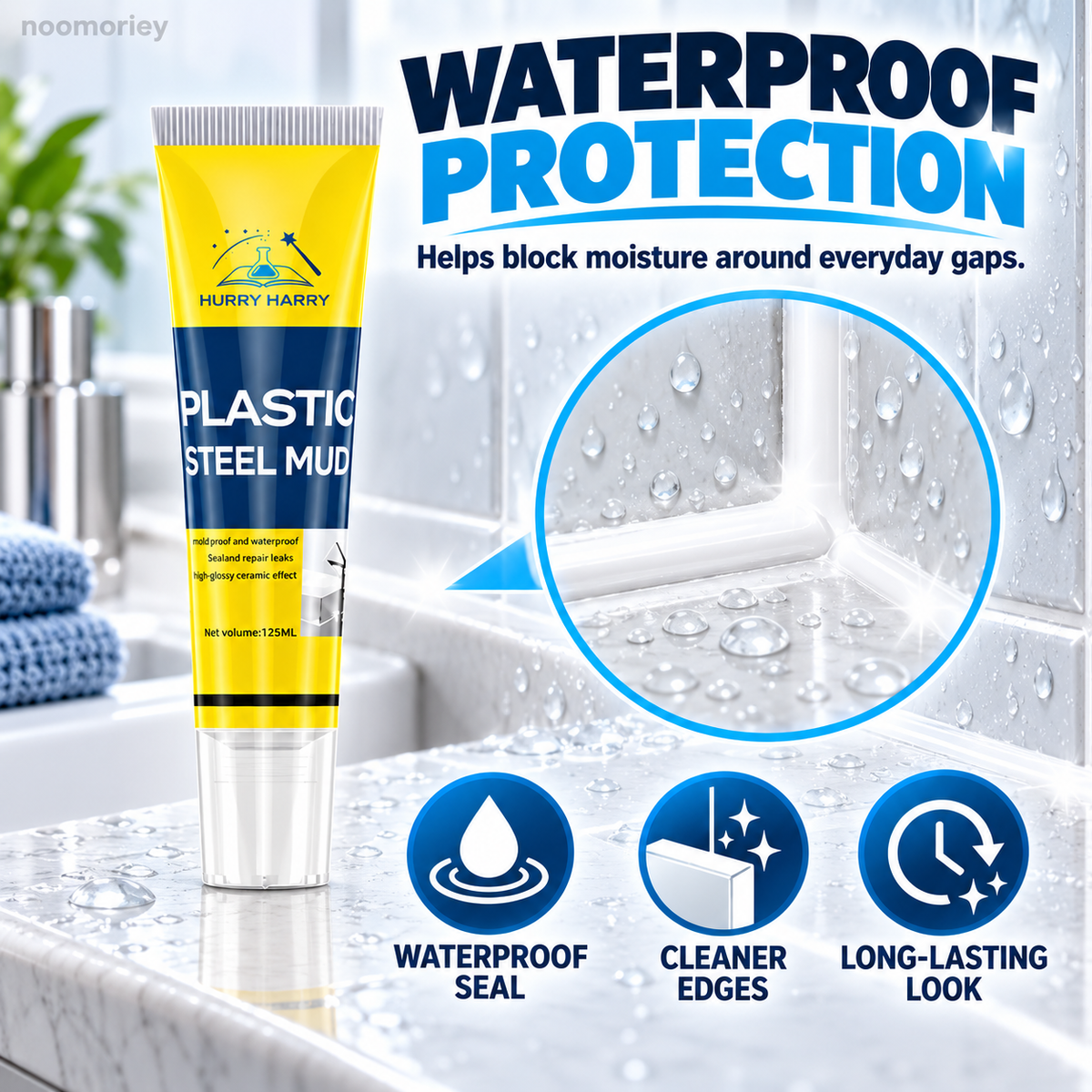 🔧 White Gap Sealant – Refresh Kitchen & Bathroom Seams