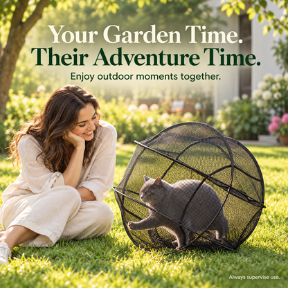 PurrHaven™ 360 Cat Playpen