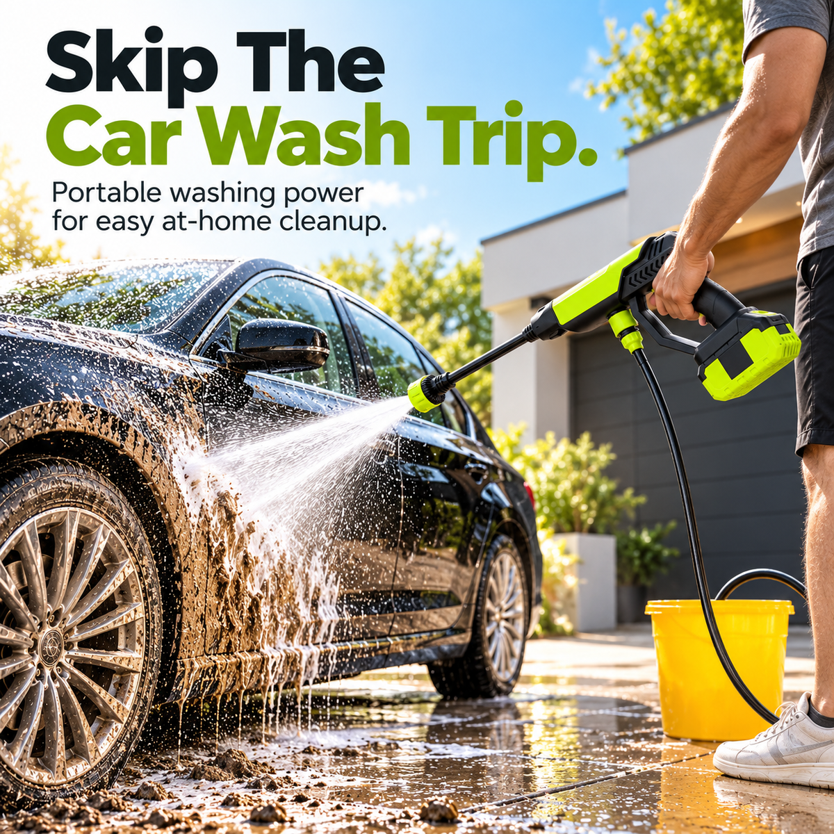 🚗💦 Portable Cordless Pressure Washer Gun™ – Powerful Car Wash & Outdoor Cleaning Made Easy! ✨