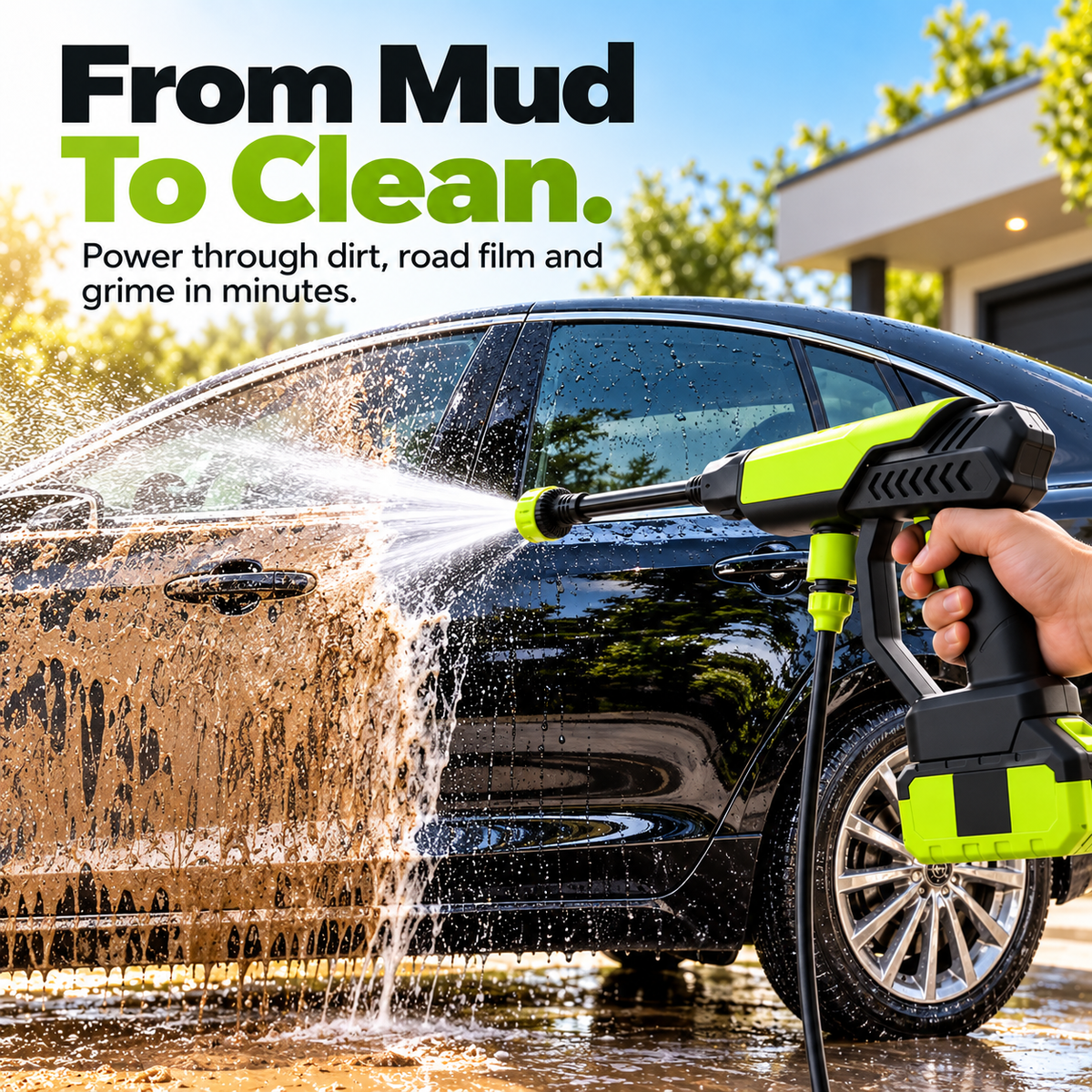 🚗💦 Portable Cordless Pressure Washer Gun™ – Powerful Car Wash & Outdoor Cleaning Made Easy! ✨