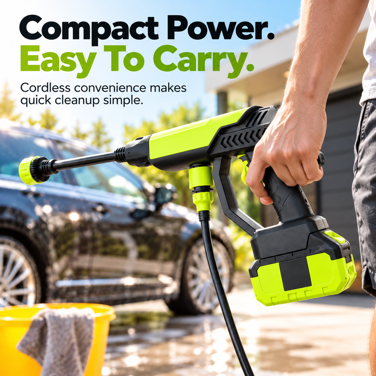 🚗💦 Portable Cordless Pressure Washer Gun™ – Powerful Car Wash & Outdoor Cleaning Made Easy! ✨