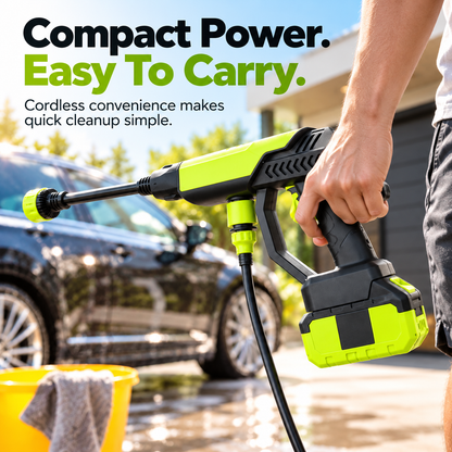 🚗💦 Portable Cordless Pressure Washer Gun™ – Powerful Car Wash & Outdoor Cleaning Made Easy! ✨