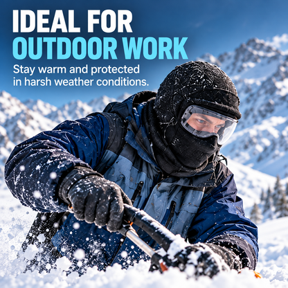 ❄️ WinterShield™ | 360° Full-Face Windproof Balaclava with Clear Eye Shield