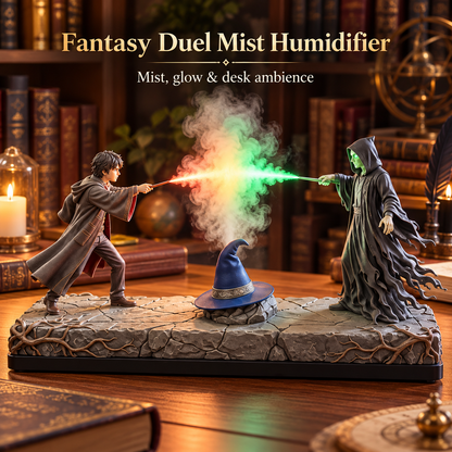 ✨ Arcane Duel Mist Humidifier – Color-Changing Fantasy Battle Desk Decor