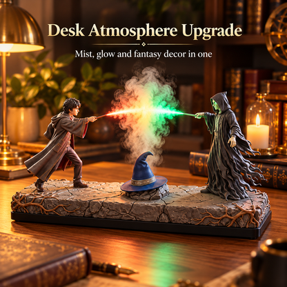 ✨ Arcane Duel Mist Humidifier – Color-Changing Fantasy Battle Desk Decor