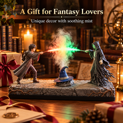 ✨ Arcane Duel Mist Humidifier – Color-Changing Fantasy Battle Desk Decor