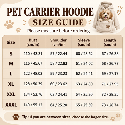 🐕 Cozy Fleece Pet BondingPouch Hoodie - Warm &Supportive Small Pet CarrierClothing
