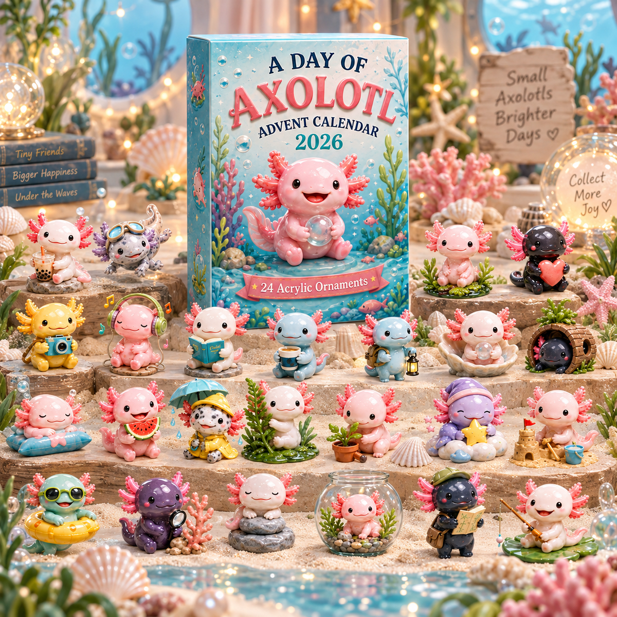 🎁 Axolotl Magic™ Christmas Advent Calendar 2026 – A Daily Dose of Cute Holiday Surprises