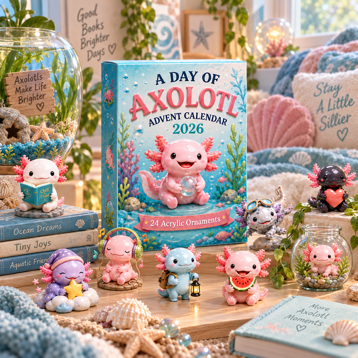 🎁 Axolotl Magic™ Christmas Advent Calendar 2026 – A Daily Dose of Cute Holiday Surprises