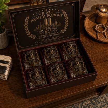 9/11 tribute decanter commemorative display image