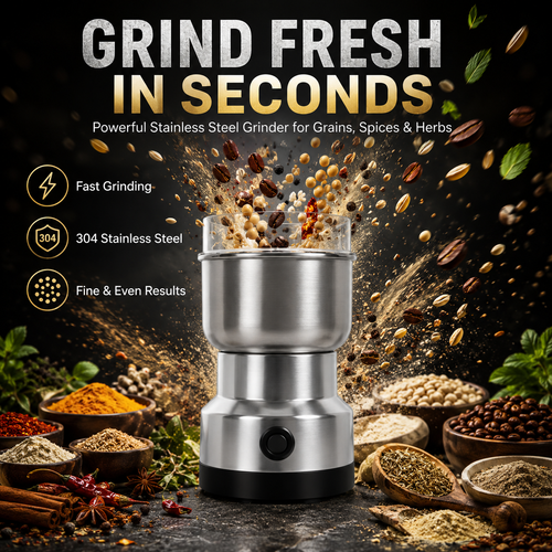Stainless steel electric grain grinder - product image 1