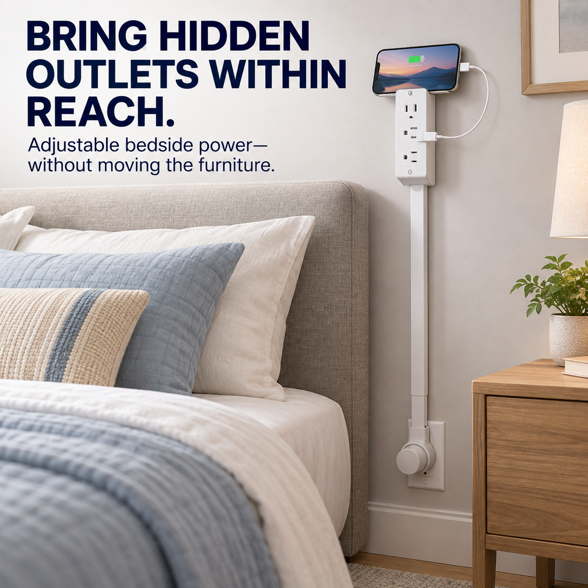 180 degree rotating outlet extender - product image 1