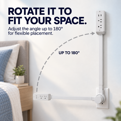 180 degree rotating outlet extender - product image 3