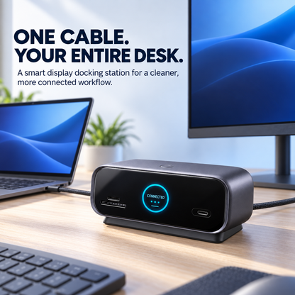 ⚡ DockVision™ Smart Display USB-C Hub – One Cable, Your Complete Desktop Setup