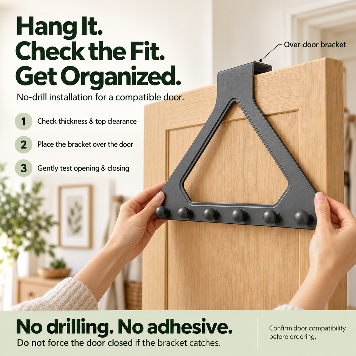 No-drill installation guide