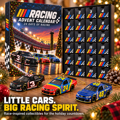 Racing-inspired miniature Christmas ornaments