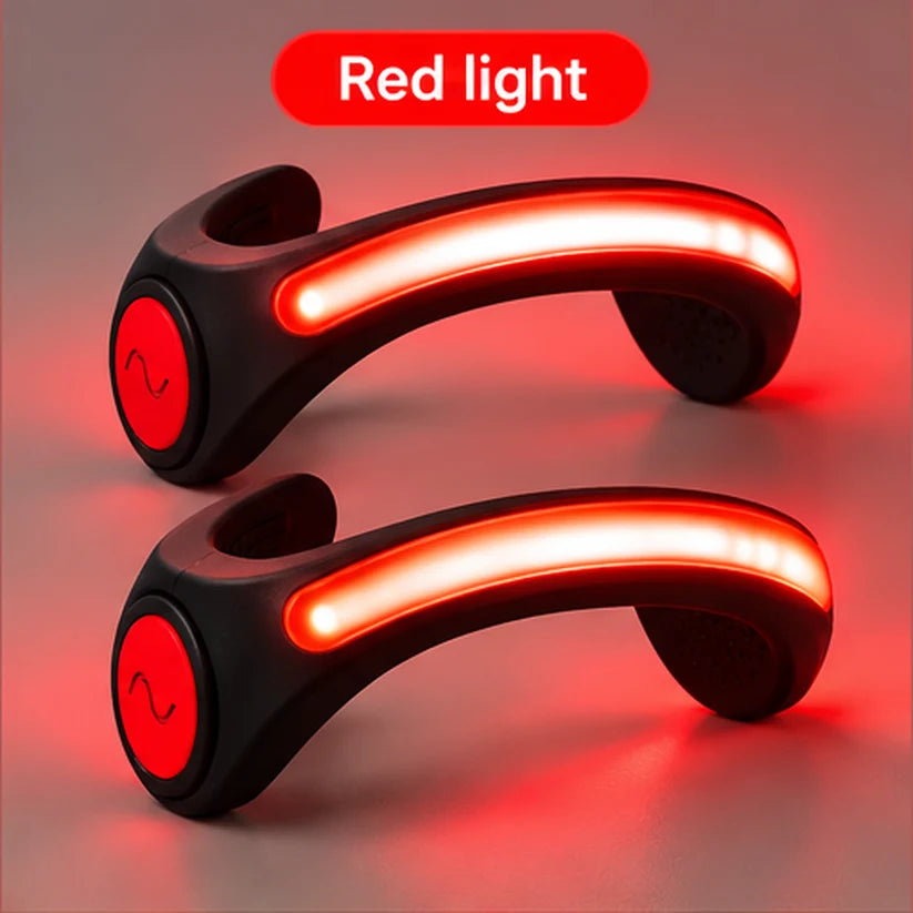 Red light LED heel shoe light