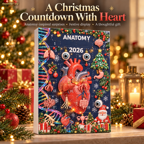 🎄 Anatomy Christmas Advent Calendar – Unique Organ-Shaped Ornaments & Holiday Surprises for Nurses, Medical Students & Science Lovers 🎁