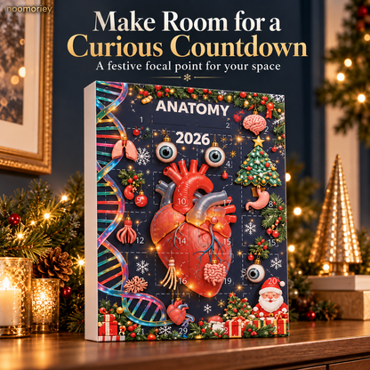 🎄 Anatomy Christmas Advent Calendar – Unique Organ-Shaped Ornaments & Holiday Surprises for Nurses, Medical Students & Science Lovers 🎁