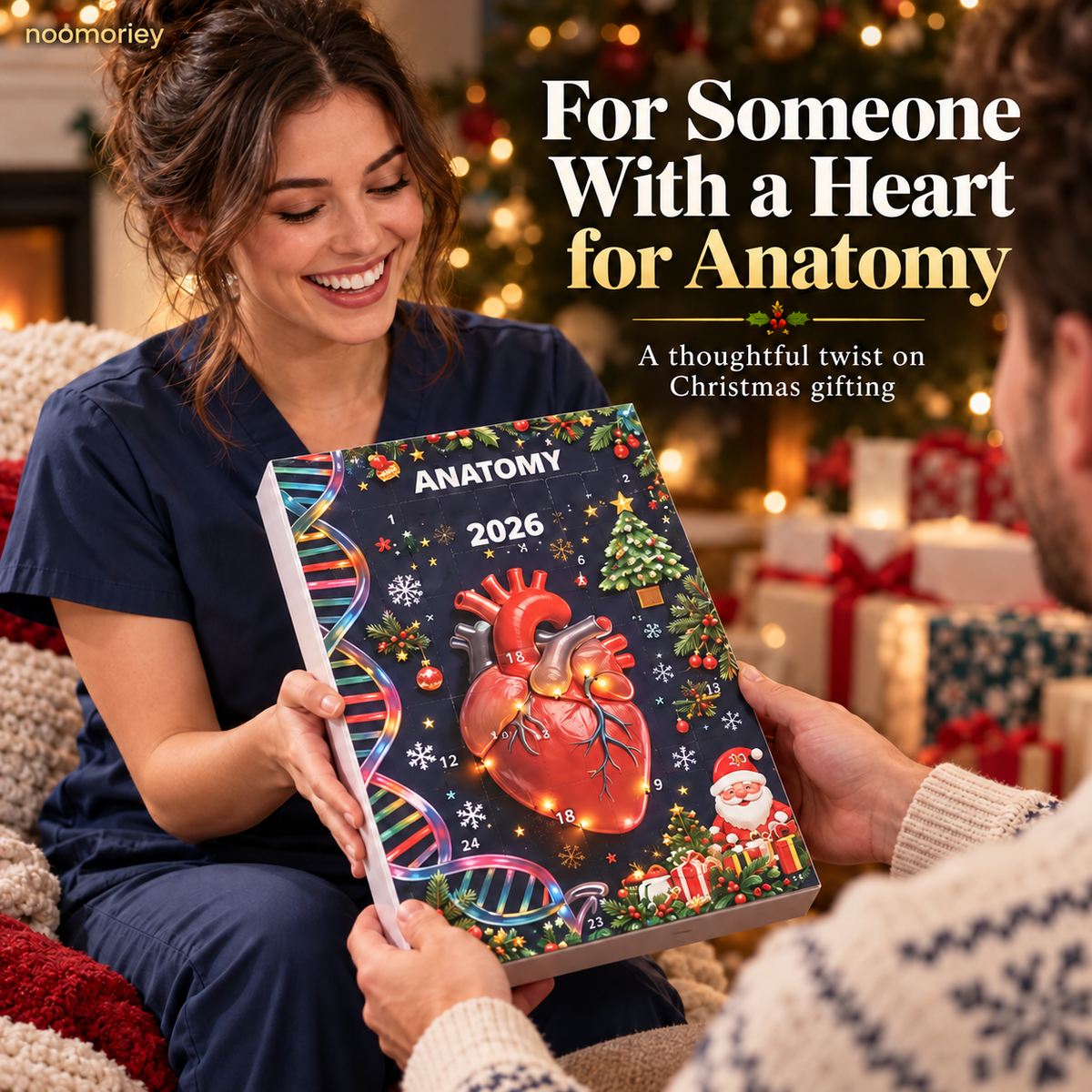 🎄 Anatomy Christmas Advent Calendar – Unique Organ-Shaped Ornaments & Holiday Surprises for Nurses, Medical Students & Science Lovers 🎁