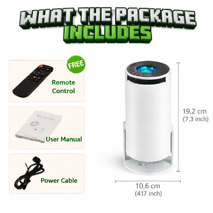 🎬 CineGo™ Mini Projector – Portable HD Home Theater Projector for Movies, Gaming & Outdoor Fun