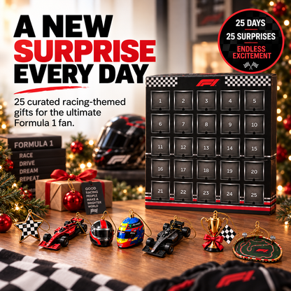 🏁 RaceGrid™ 24-Day Formula Racing Advent Calendar – Ultimate Christmas Countdown for Racing Fans