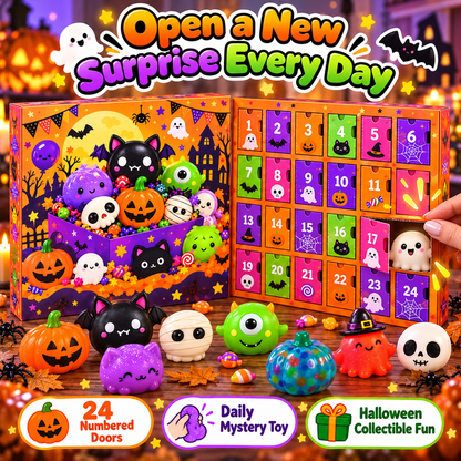 🎃👻 24 Days of Spooky Squishies | Halloween Surprise Countdown 🎁🧡