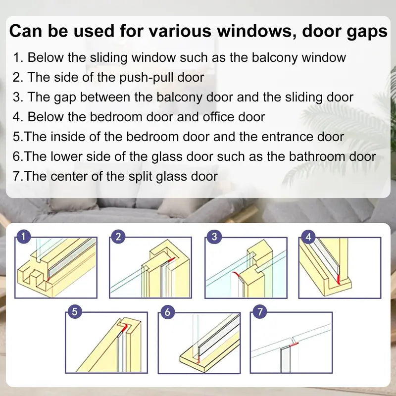 Door seal strip product feature view