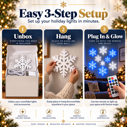 ❄️LEDSnowflake Wall Set