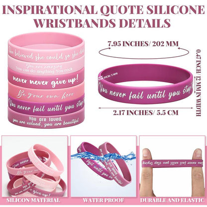 🎁✝️ 30/60PCS Bible Verse Bracelets – Christian Faith Wristbands for Church Events, Youth Groups & Sunday School Rewards