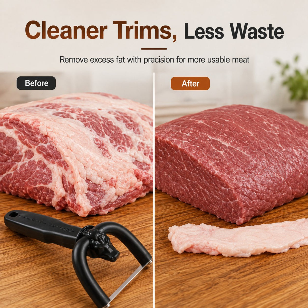 🎉 Handheld Meat Fat Trimmer – Precision Beef & Pork Trimming Tool