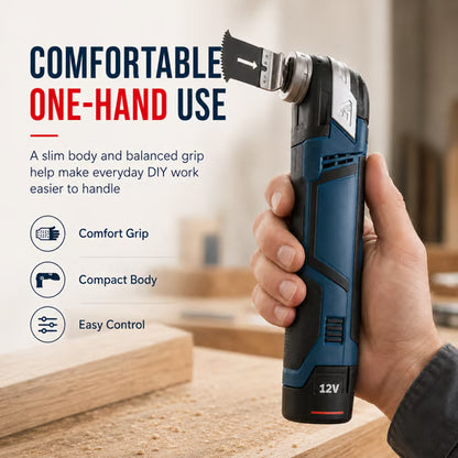 🔧 12V Cordless Precision Multi-Tool – Compact DIY Cutting Tool