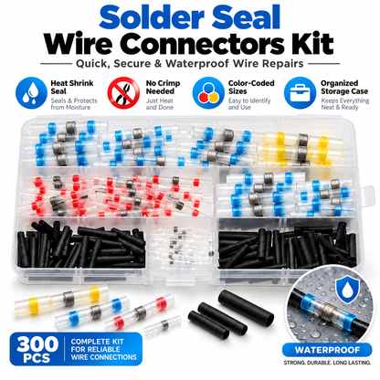 🔥Last Day 49% OFF - ✨300PCS WATERPROOF SOLDER WIRE CONNECTOR KIT