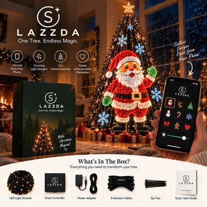 Lazzda Smart Animated Christmas Tree Lights